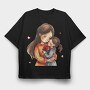 Mother And Daughter Love, Tricou Oversize Barbati (Unisex)