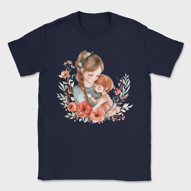 Mother Baby Flower Bond, Tricou Barbati (Unisex)