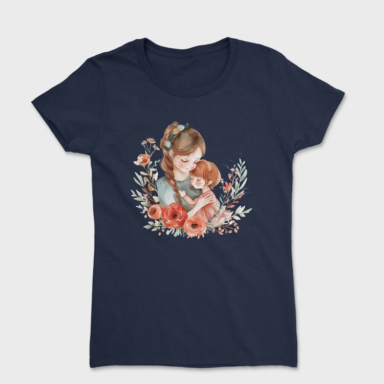 Mother Baby Flower Bond, Tricou Femei