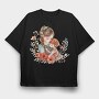 Mother Baby Flower Bond, Tricou Oversize Barbati (Unisex)
