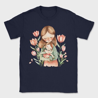 Mother Baby Flowers, Tricou Barbati (Unisex)