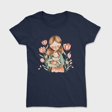 Mother Baby Flowers, Tricou Femei