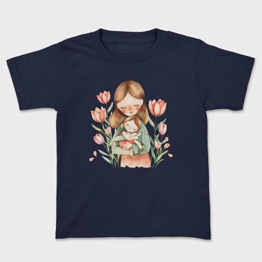 Mother Baby Flowers, Tricou Copii