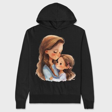 Mother Baby Hug, Hanorac Oversize Barbati (Unisex)