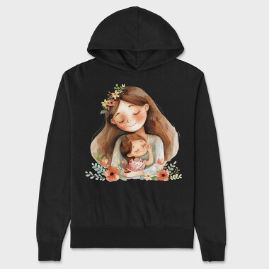 Mother Love Flowers, Hanorac Oversize Barbati (Unisex)