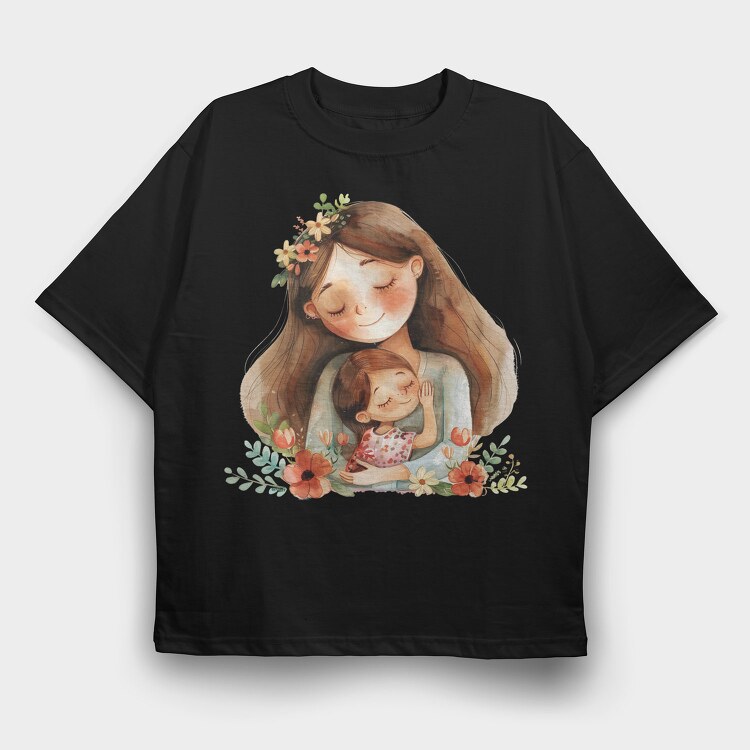 Mother Love Flowers, Tricou Oversize Barbati (Unisex)