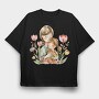 Motherhood Flower Love, Tricou Oversize Barbati (Unisex)
