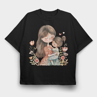 Motherly Love Flower, Tricou Oversize Barbati (Unisex)
