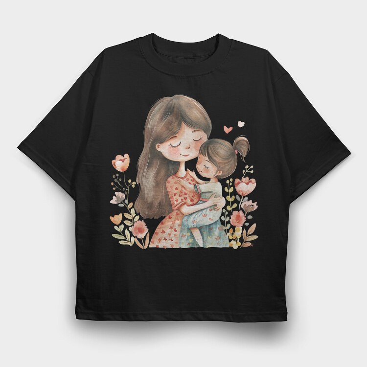 Motherly Love Flower, Tricou Oversize Barbati (Unisex)