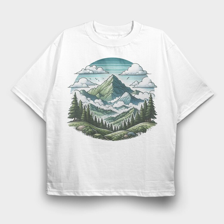 Mountain Adventurer, Tricou Oversize Barbati (Unisex)