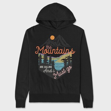 Mountain Calling Must Go, Hanorac Oversize Barbati (Unisex)
