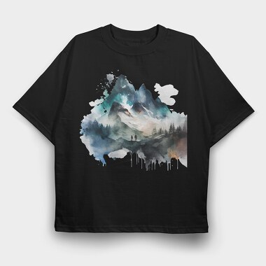 Mountain Explorer Club, Tricou Oversize Barbati (Unisex)