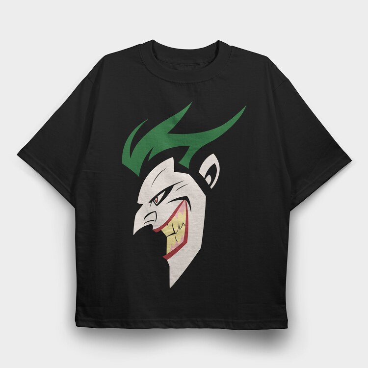 Joker Grin, Tricou Oversize Barbati (Unisex)