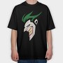 Joker Grin, Tricou Oversize Barbati (Unisex)