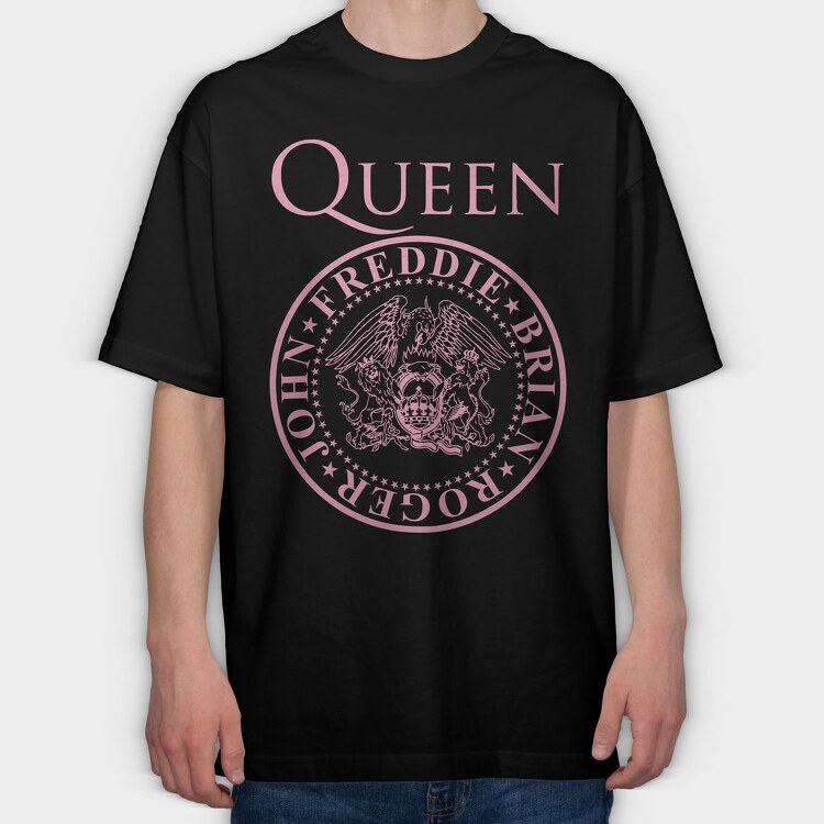Queen Freddie Brian, Tricou Oversize Barbati (Unisex)