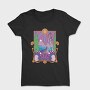 Retro Trippy Landscape, Tricou Femei