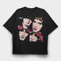 Kiss Asylum Lips, Tricou Oversize Barbati (Unisex)