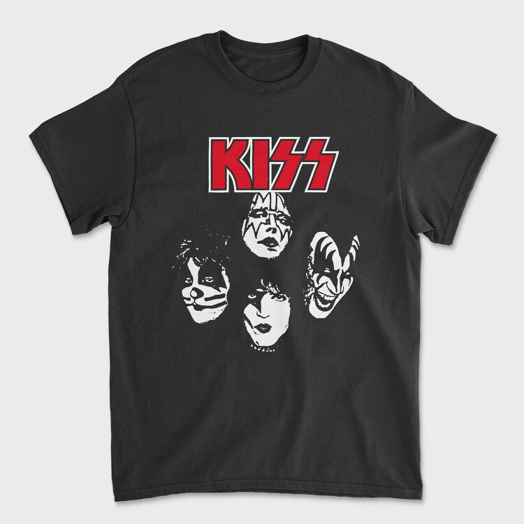 Kiss Lightning Bolt, Tricou Barbati (Unisex)