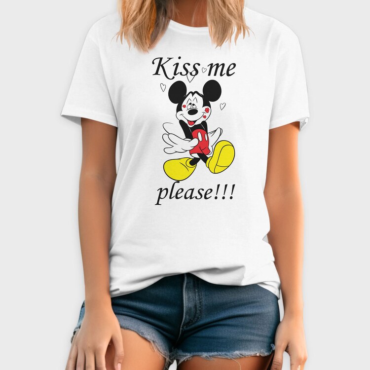 Kiss Me Mickey, Tricou Barbati (Unisex)