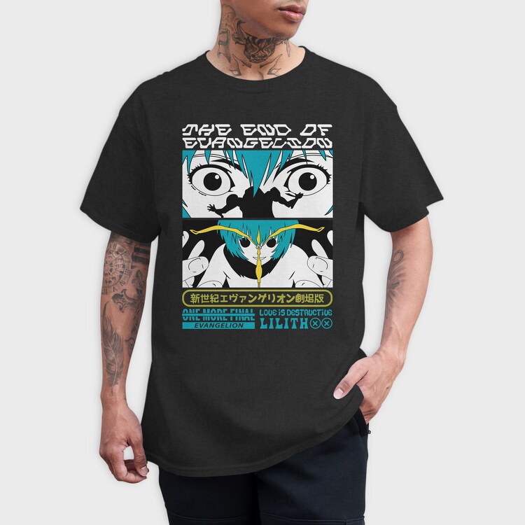 Evangelion Eyes, Tricou Barbati (Unisex)