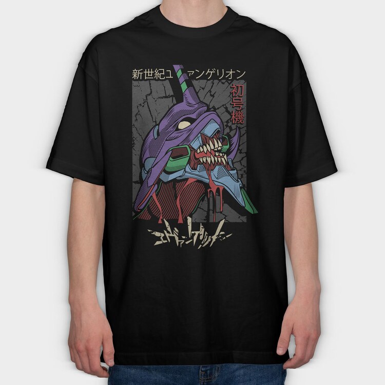 New Century Evangelion, Tricou Oversize Barbati (Unisex)