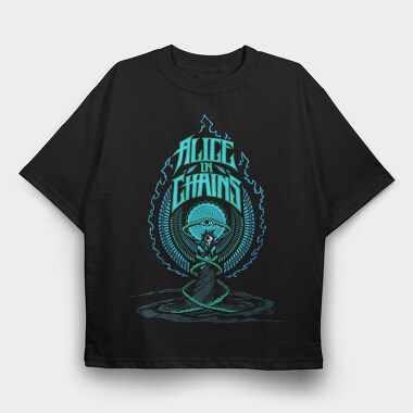 Alice In Chains Eye, Tricou Oversize Barbati (Unisex)