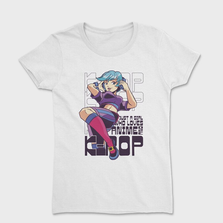 Anime Girl Hop Hop, Tricou Femei