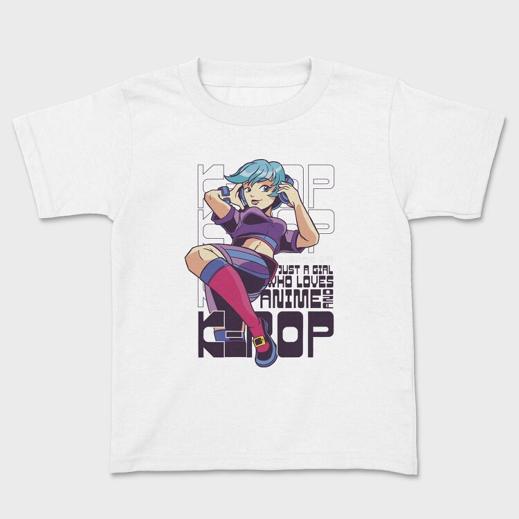 Anime Girl Hop Hop, Tricou Copii