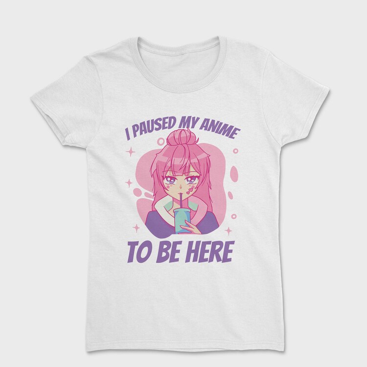 Anime Pause Drink, Tricou Femei