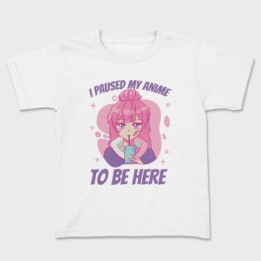 Anime Pause Drink, Tricou Copii