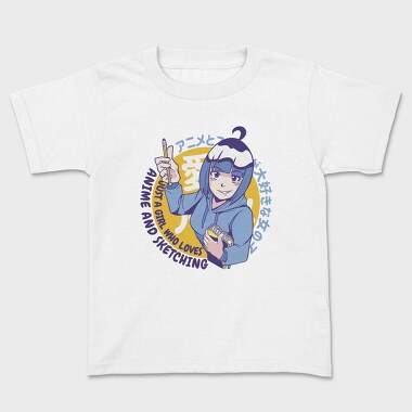 Anime Sketch Girl, Tricou Copii