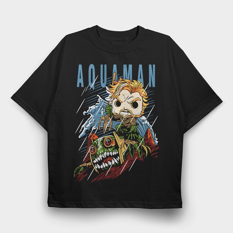Aquaman Jungle, Tricou Oversize Barbati (Unisex)