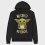 Baby Yoda Coffee, Hanorac Oversize Barbati (Unisex)