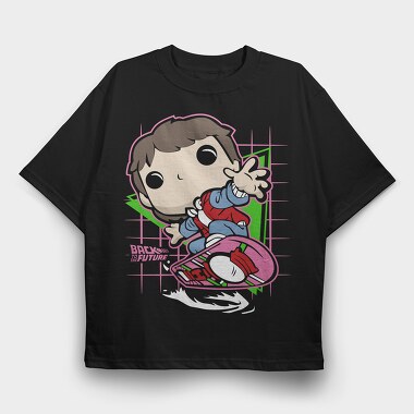 Back To The Future Hoverboard, Tricou Oversize Barbati (Unisex)