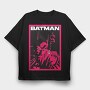 Batman Neon Pink, Tricou Oversize Barbati (Unisex)