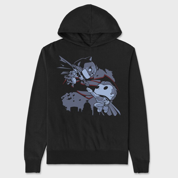 Batman Vs Robin, Hanorac Oversize Barbati (Unisex)