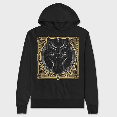 Black Panther Mask 1, Hanorac Oversize Barbati (Unisex)