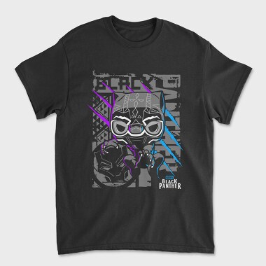 Black Panther Mask 2, Tricou Barbati (Unisex)