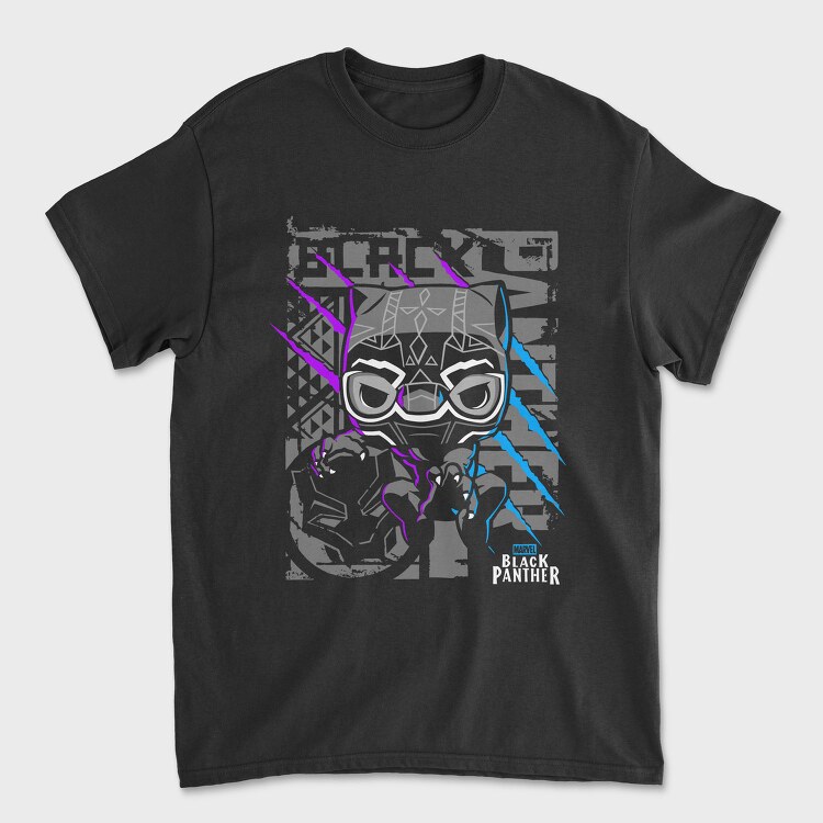 Black Panther Mask 2, Tricou Barbati (Unisex)