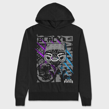 Black Panther Mask 2, Hanorac Oversize Barbati (Unisex)