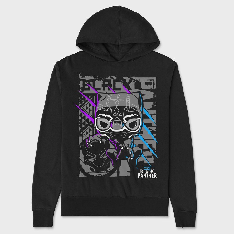 Black Panther Mask 2, Hanorac Oversize Barbati (Unisex)