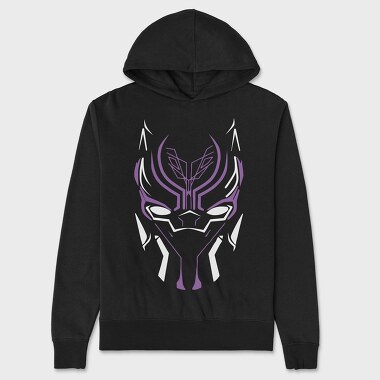 Black Panther Mask, Hanorac Oversize Barbati (Unisex)