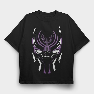Black Panther Mask, Tricou Oversize Barbati (Unisex)