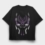 Black Panther Mask, Tricou Oversize Barbati (Unisex)