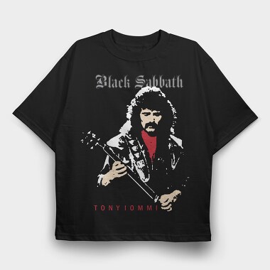 Black Sabbath Tony, Tricou Oversize Barbati (Unisex)