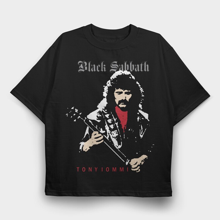 Black Sabbath Tony, Tricou Oversize Barbati (Unisex)