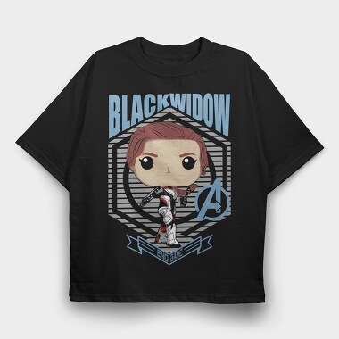 Blackwidow Endgame Pop, Tricou Oversize Barbati (Unisex)