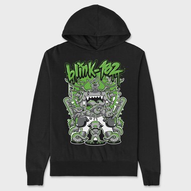 Blink 182 Monsters, Hanorac Oversize Barbati (Unisex)