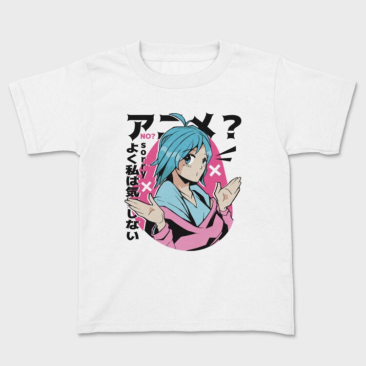 Blue Hair Sorry No, Tricou Copii