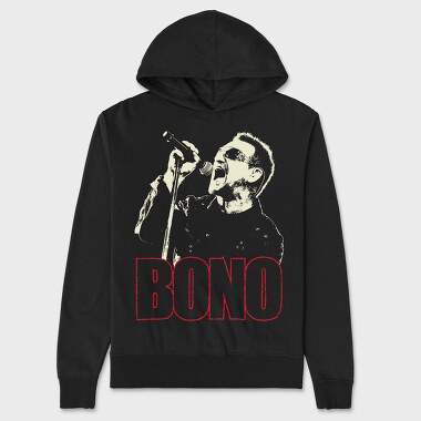 Bono Singin, Hanorac Oversize Barbati (Unisex)